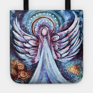 Watercolor Blue Angel Tote