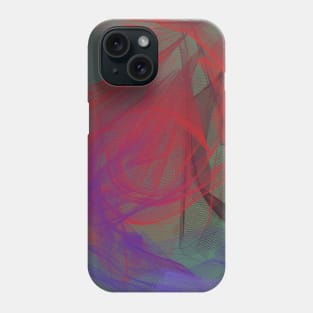 red black blue abstract Phone Case