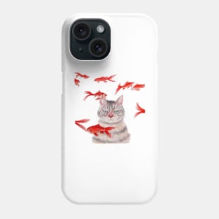 angry cat Phone Case