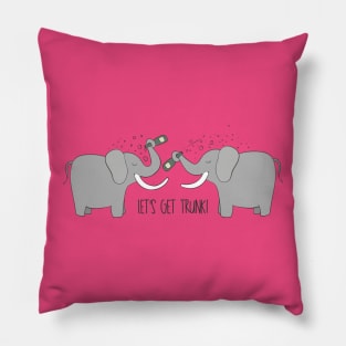 Let's Get Trunk- Funny Elephant Party Gift Pillow