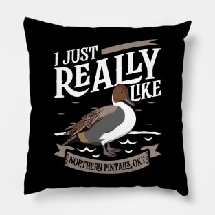 I just really like Northern Pintails Pillow