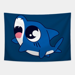 Blue Baby Shark Tapestry
