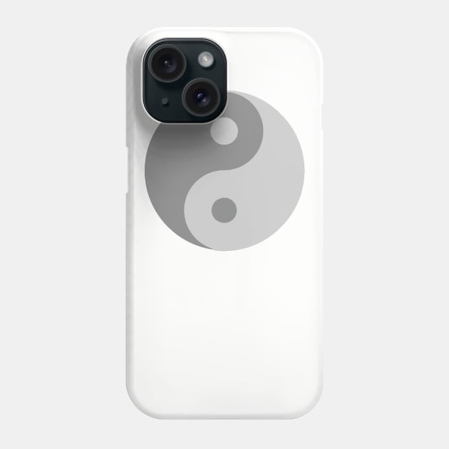 Yin Yang Shades of Gray Phone Case by NovaOven