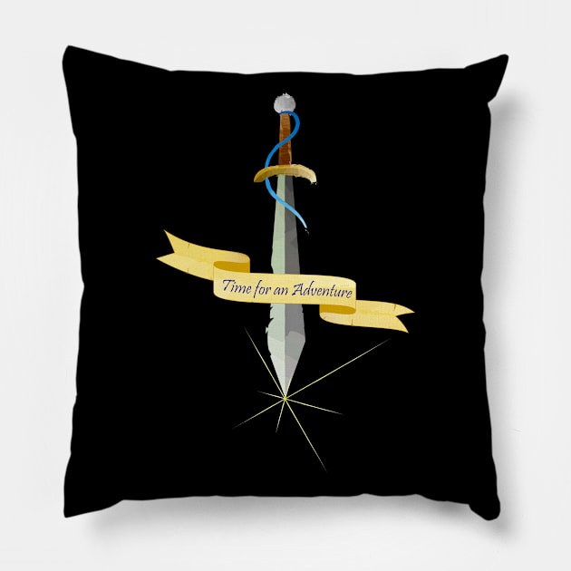 Time for an adventure Pillow by Ravendax