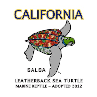 California - Leatherback Sea Turtle - Salsa T-Shirt