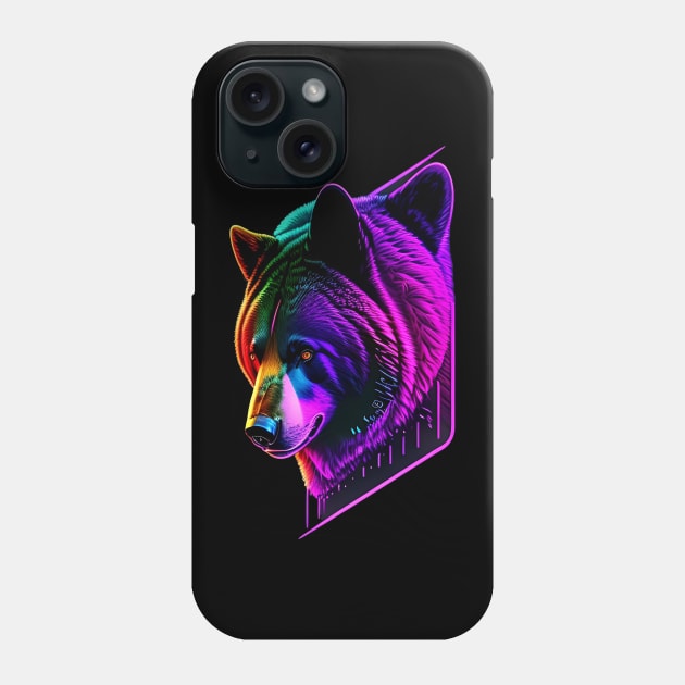 neon bear Phone Case by Bertoni_Lee