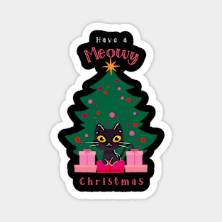 Christmas Design Cute Cat Magnet