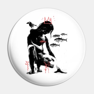 King of crows Pin