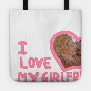 Mustache dads version I love my girlfriends Ed and Stede Tote