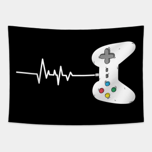 Gamer's Heart Beat Tapestry