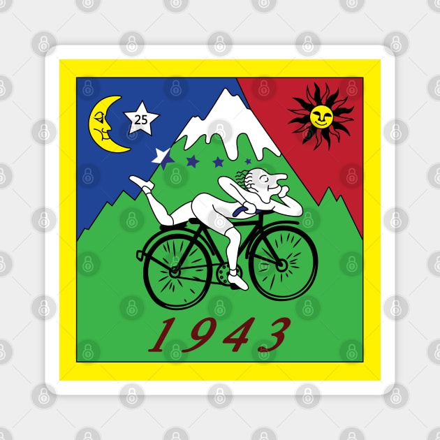 Hofmann Bicycle Trip Magnet by defytees