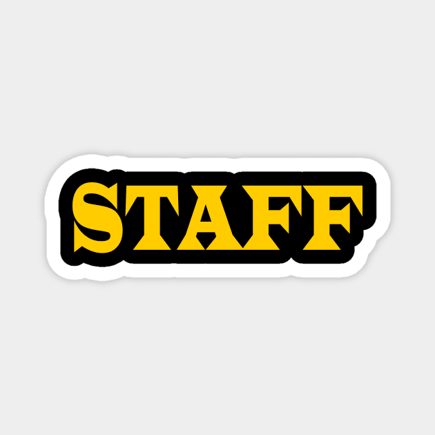 STAFF Magnet by Milaino