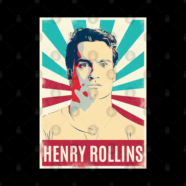 Vintage Retro Henry Rollins by Bengkel Band