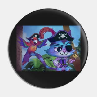 Yo ho ho and Meow Meow Meow Pin