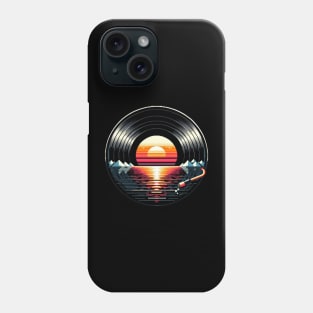 Vinly LP Music Record Retro Sunset Phone Case