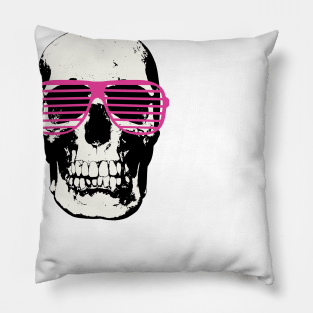 Cool skull with cool glasses Pillow