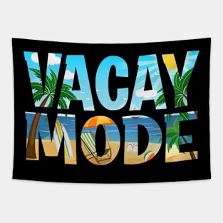 Vacay Mode Tropical Cool Beach Summer Vacation Family Tapestry