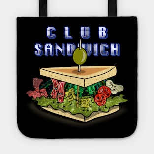 Club Sandwich Cute Funny Original Food Party Cartoon Tote