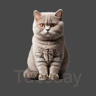 Tuesday cat. So fluffy! T-Shirt