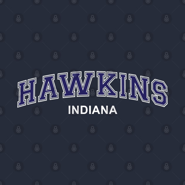 Stranger Things - Hawkins, Indiana - Varsity Style by Dopamine Creative