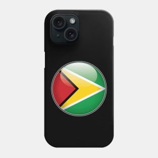 Guyana National Flag Glossy Button Phone Case