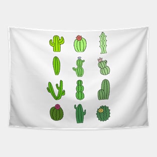 Cactus Stickers Color Tapestry