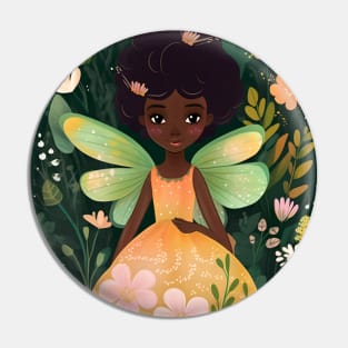 Cute Fairy in the Floral Garden2 Pin