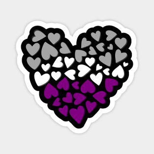 Asexual Heart Magnet