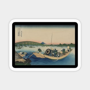 Sunset across the Sumida River Japan Magnet