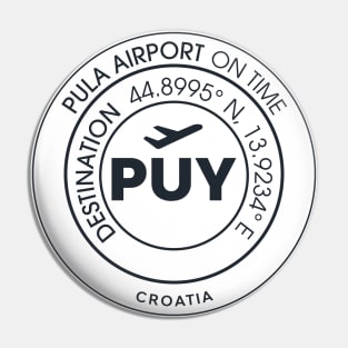 Airport code PUY PULA Pin