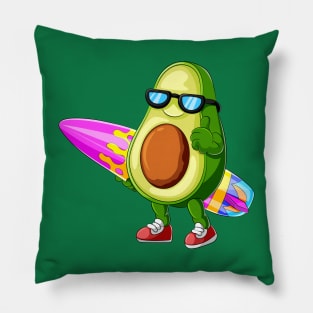 avocado surfer Pillow