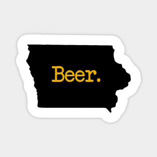 Iowa Beer IA Magnet