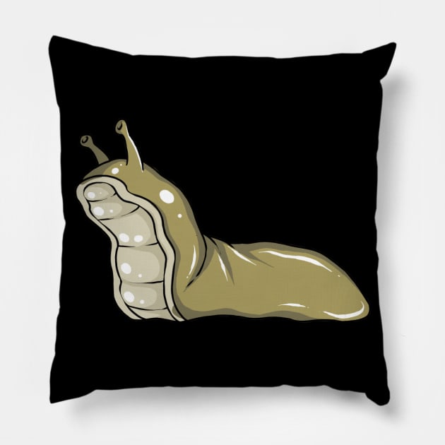 Slug Insect Slugs Pillow by fromherotozero