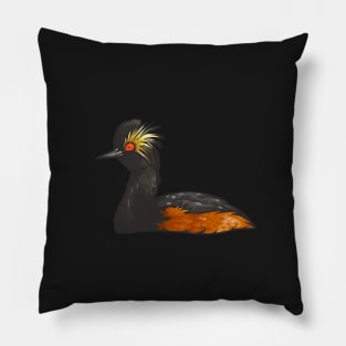 Eared Grebe Pillow