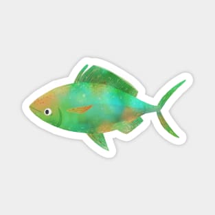 Green Fish Magnet