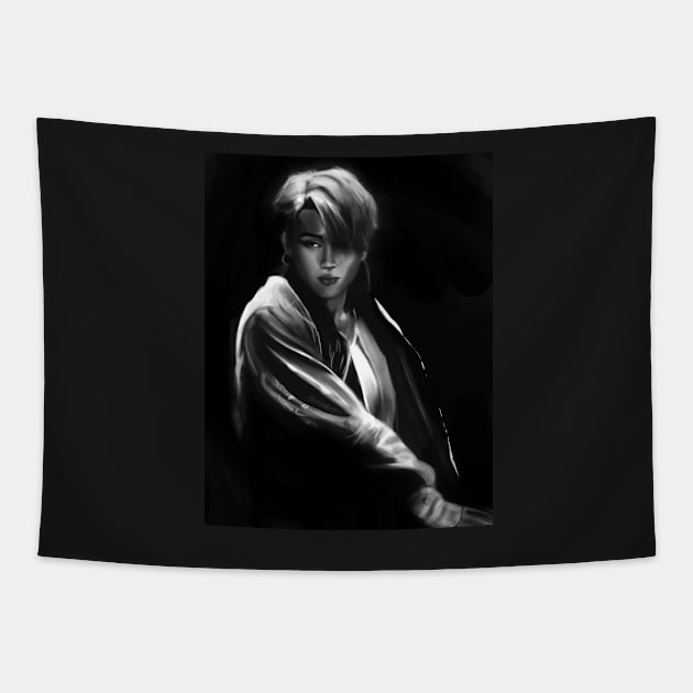 Jimin of BTS Tapestry by JuliaMaiDesigns