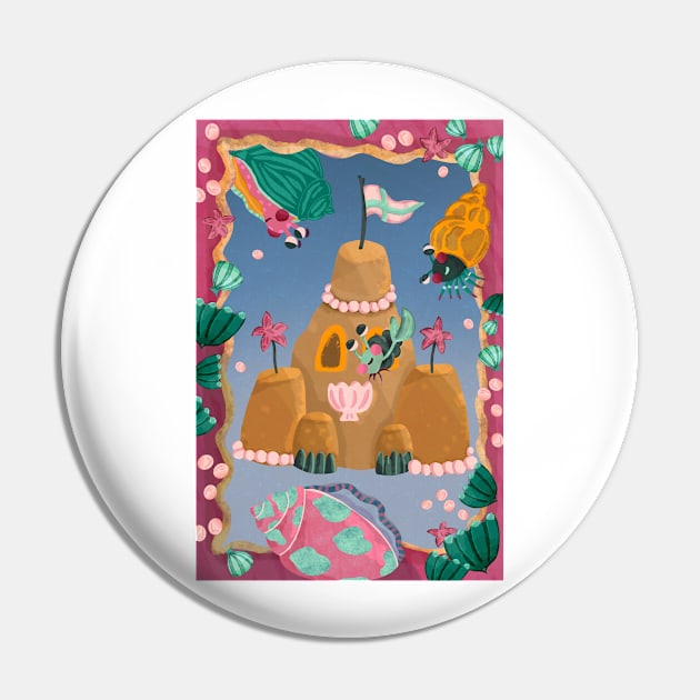 Happy Hermit Crab, Sea Slug and friends at the Sand Castle Pin by Ipoole