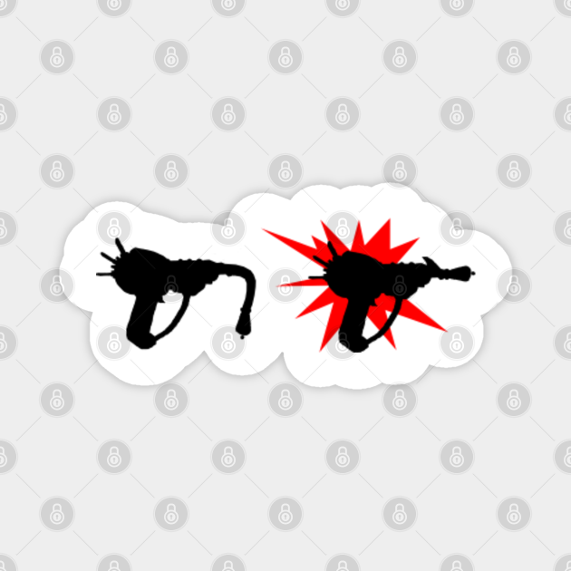 Zombie Pack A Punched Ray Gun On White Gaming Magnet Teepublic - roblox gun pack game