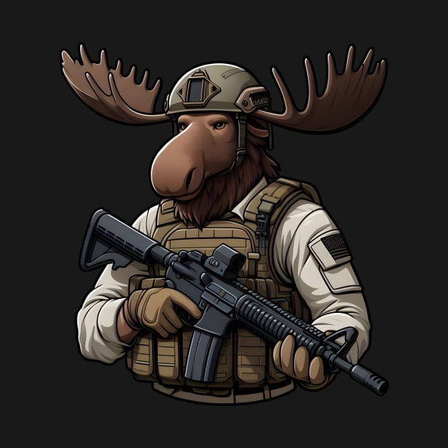 Tactical Moose by Rawlifegraphic