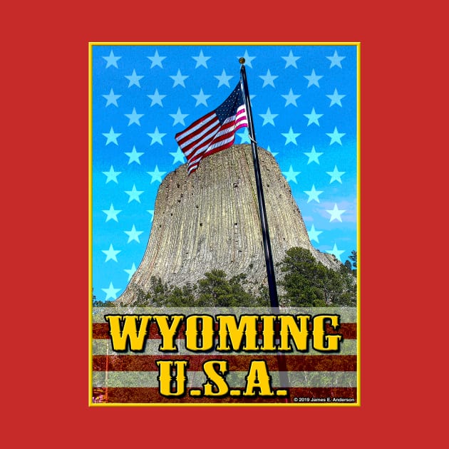 Wyoming USA by JEAndersonArt