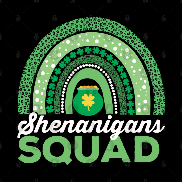 Shenanigans Squad St Patrick's Day Rainbow Team by DetourShirts