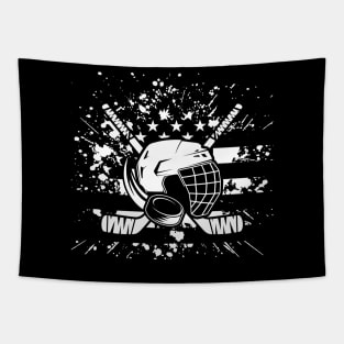 Hockey Sports - USA Tapestry