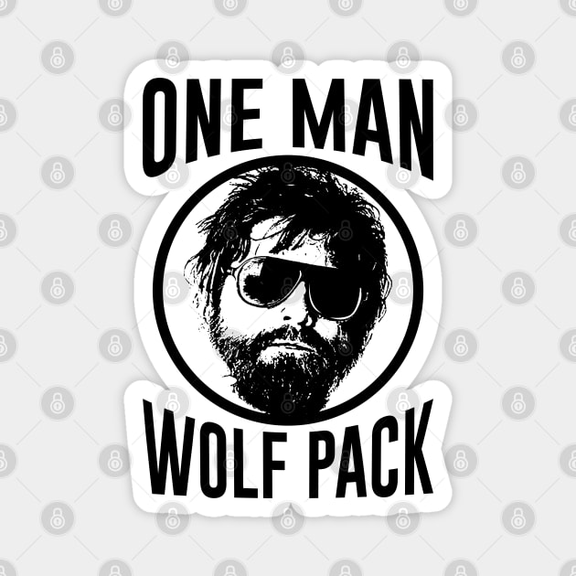 Hangover One Man Wolf Pack Magnet by scribblejuice