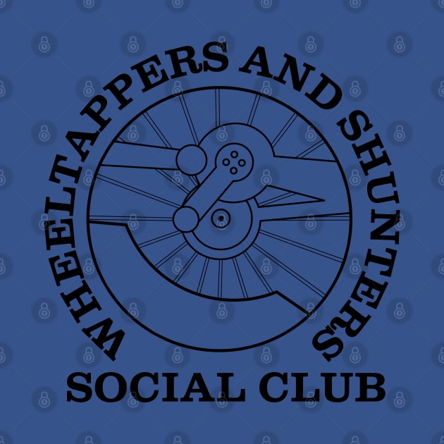 Wheeltappers and Shunters Social Club logo (black) by Stupiditee