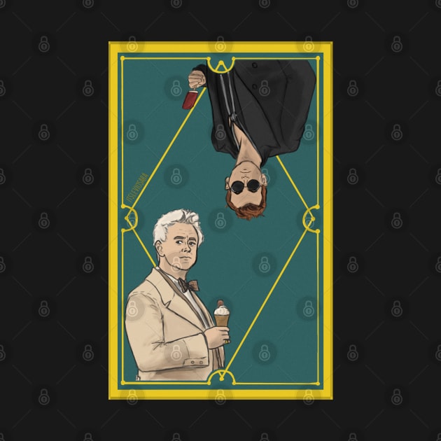 Ineffable Husbands Tarot Card version 1 by itsleviosara