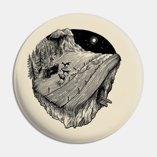 Moonlit Nightdrive – Wolf Pin