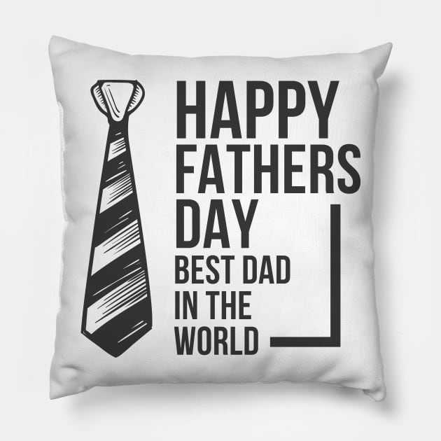 Best Dad In The World Pillow by TomCage