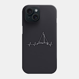 Funny Sailboat Heartbeat Cute Love To Sail Phone Case