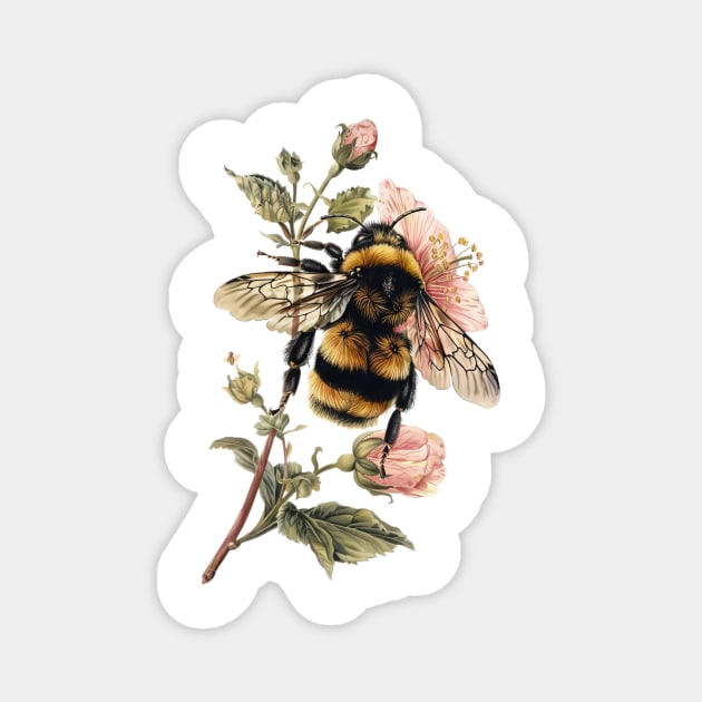 Bumblebee Delight Magnet by Mistywisp