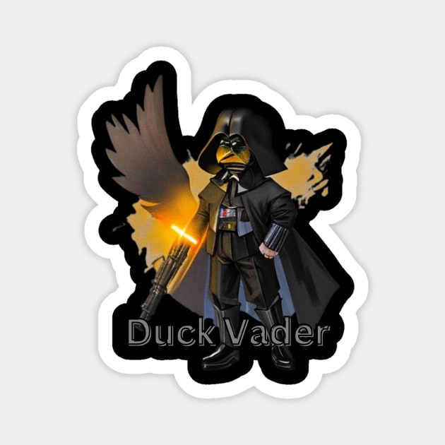 Duck Vader Magnet by D's Tee's